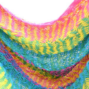 セール！メキシカンハンモックチェア（ネット）ラージ「マルチカラーC」