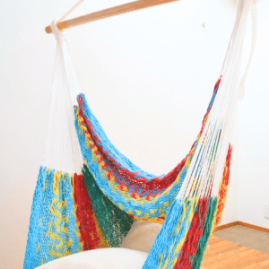 セール！メキシカンハンモックチェア（ネット）ラージ「マルチカラーB」