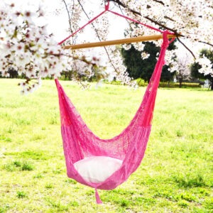 メキシカンハンモックチェア（ネット）ラージ 「ピンク」